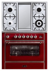 厨房炉灶 ILVE M-90FD-MP Red 照片