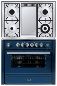 厨房炉灶 ILVE MT-90FD-VG Blue 照片