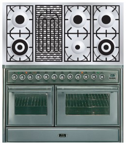 Estufa de la cocina ILVE MTS-120BD-E3 Stainless-Steel Foto