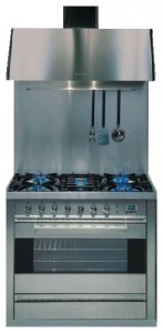 Kitchen Stove ILVE P-90BL-MP Stainless-Steel Photo