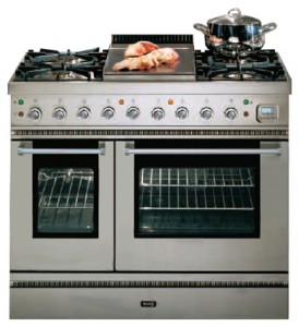 Kitchen Stove ILVE PD-90FL-MP Stainless-Steel Photo