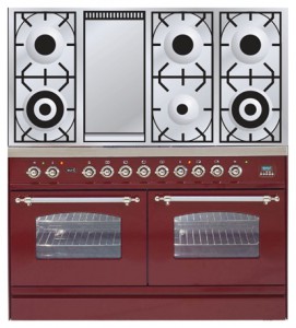 厨房炉灶 ILVE PDN-120F-VG Red 照片