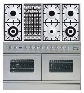 Kitchen Stove ILVE PDW-120B-MP Stainless-Steel Photo