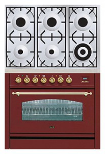 厨房炉灶 ILVE PN-906-VG Red 照片