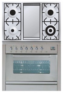 Kitchen Stove ILVE PW-90F-VG Stainless-Steel Photo