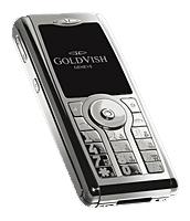 Mobile Phone GoldVish Centerfold White Gold Photo