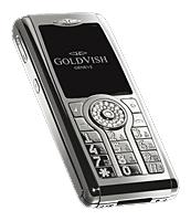 Mobile Phone GoldVish Violent Numbers White Gold foto