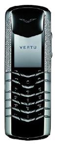 Téléphone portable Vertu Signature White Gold Half Pave Diamonds Photo