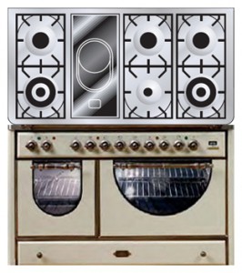 Кухонная плита ILVE MCSA-120VD-MP Antique white Фото
