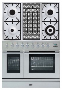 Kitchen Stove ILVE PDL-90B-VG Stainless-Steel Photo