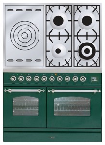 厨房炉灶 ILVE PDN-100S-VG Green 照片