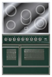 Estufa de la cocina ILVE QDCE-90W-MP Green Foto