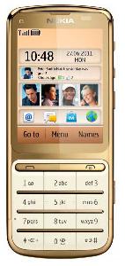Mobilais telefons Nokia C3-01 Gold Edition foto