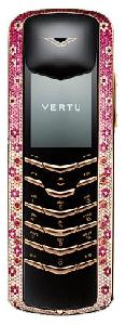Mobile Phone Vertu Signature M Design Rose Gold Pink Diamonds foto