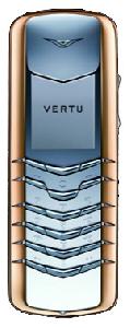 Mobile Phone Vertu Signature Stainless Steel with Red Metal Bezel Photo